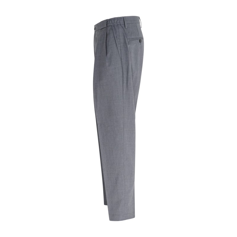 Briglia 1949 - Pantalone grigio Portobellos in lana marzotto per uomo |