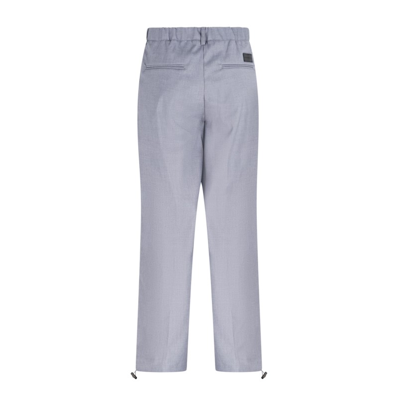 Richmond X - Pantalone grigio Monge taglio dritto con laccio elastico sul fondo