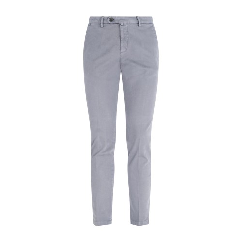 Briglia 1949 - Pantalone grigio Bg04 tasca a filo in cotone per uomo | bg04