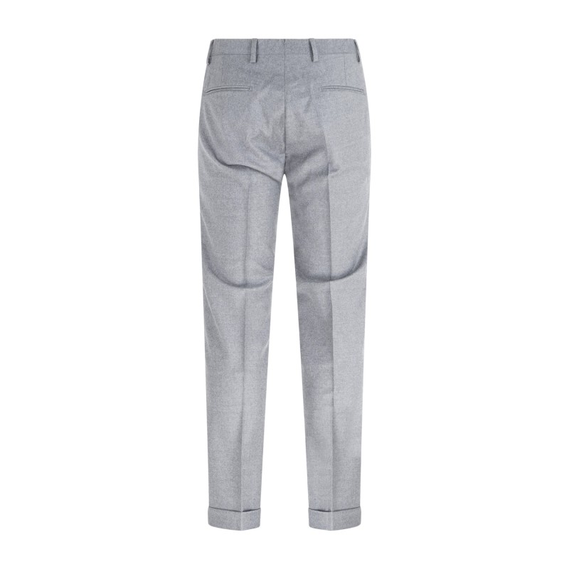 Briglia 1949 - Pantalone grigio Bg03s tasca a filo in lana di Marzotto per uomo