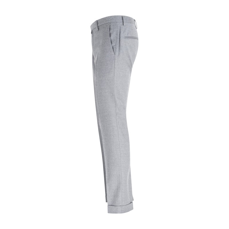 Briglia 1949 - Pantalone grigio Bg03s tasca a filo in lana di Marzotto per uomo