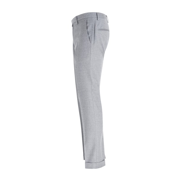 Briglia 1949 - Pantalone grigio Bg03s tasca a filo in lana di Marzotto per uomo