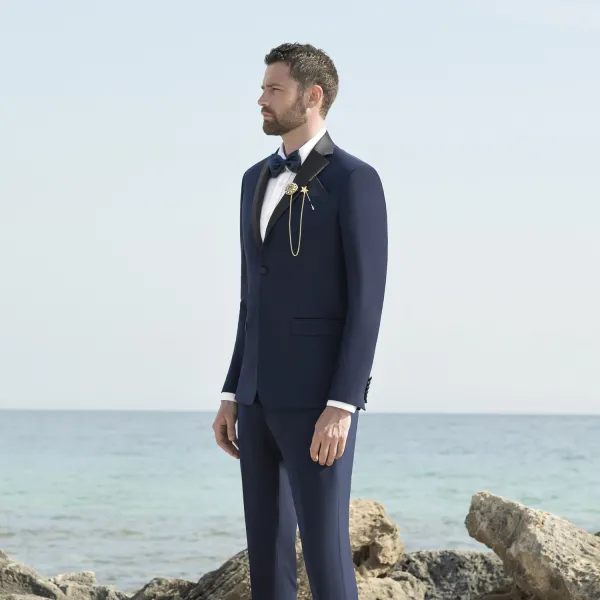 Angelo Toma - Abito classico blu per uomo | 