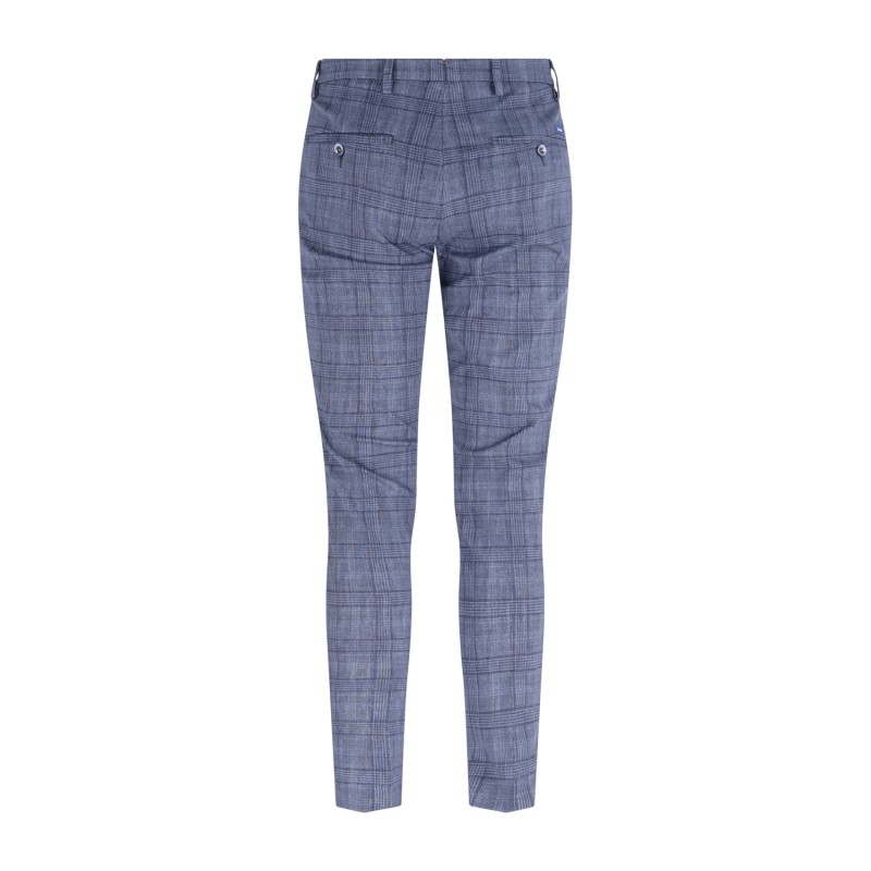 Barbati - Pantalone blu Cyrus fantasia check per uomo | p-cyrus-s 225632