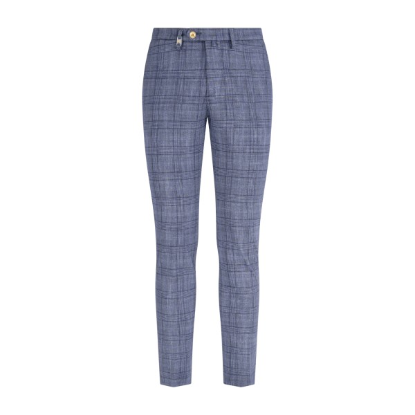 Barbati - Pantalone blu Cyrus fantasia check per uomo | p-cyrus-s 225632