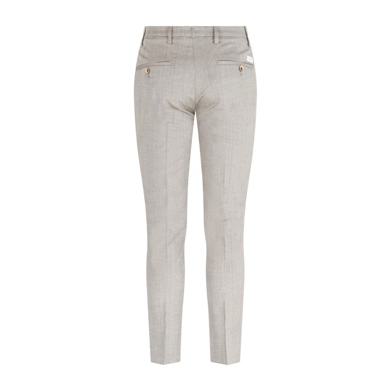 Barbati - Pantalone beige Cyrus fantasia spigata per uomo | p-cyrus-s 225682