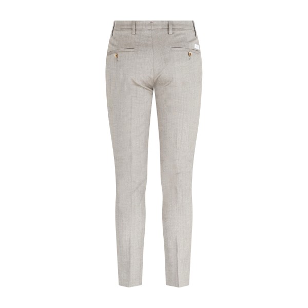 Barbati - Pantalone beige Cyrus fantasia spigata per uomo | p-cyrus-s 225682