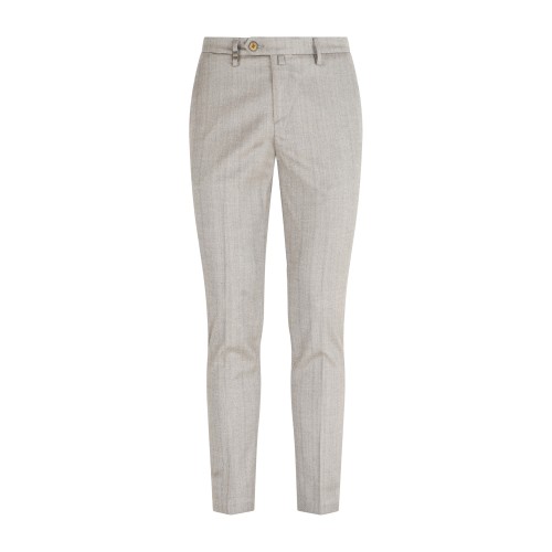 Barbati - Pantalone beige Cyrus fantasia spigata per uomo | p-cyrus-s 225682