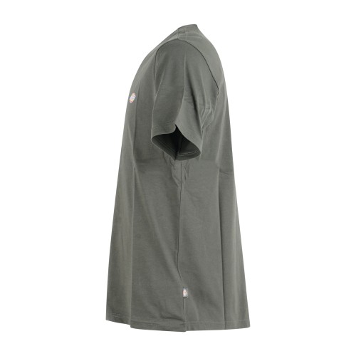 Dickies - T-shirt verde Mapleton con stampa logo sul fronte per uomo | 2