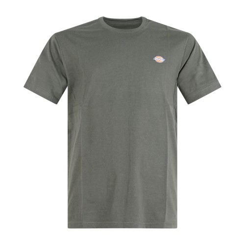 Dickies - T-shirt verde Mapleton con stampa logo sul fronte per uomo |