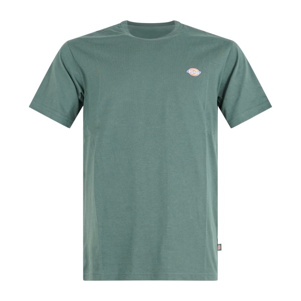 Dickies - T-shirt verde con stampa logo sul fronte per uomo | dk0a4xdbpin1
