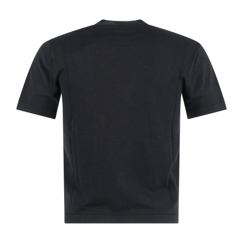 Armani Exchange - T-shirt nero girocollo in maglia per uomo | xm001924 af18947