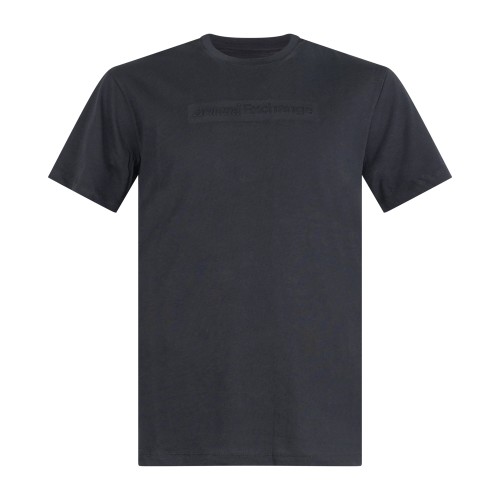 Armani Exchange - T-shirt nero con logo sul petto tono su tono per uomo |