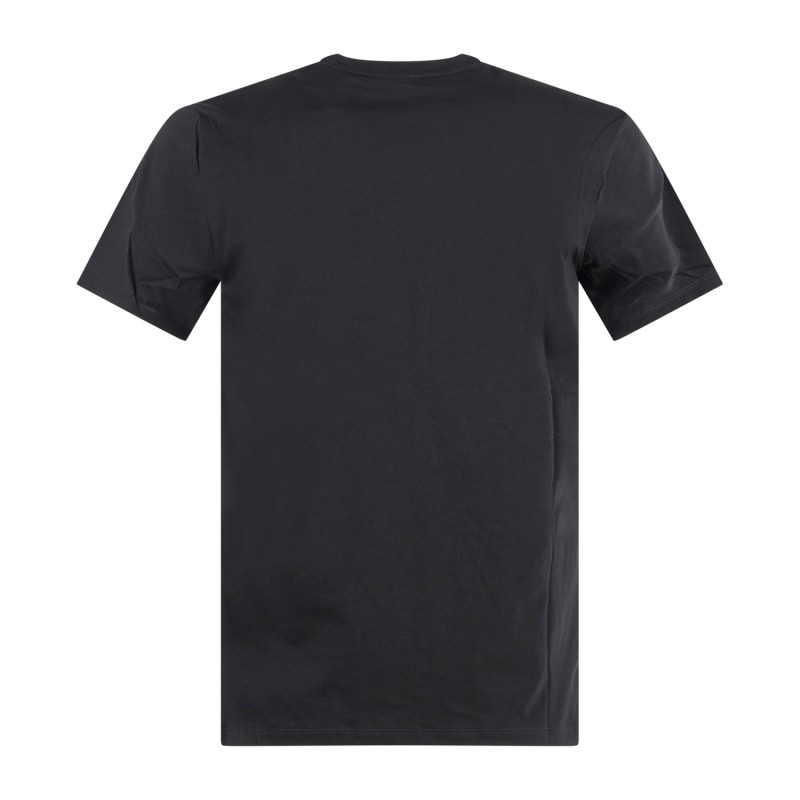 Armani Exchange - T-shirt nero con logo a box sul petto per uomo | xm001425