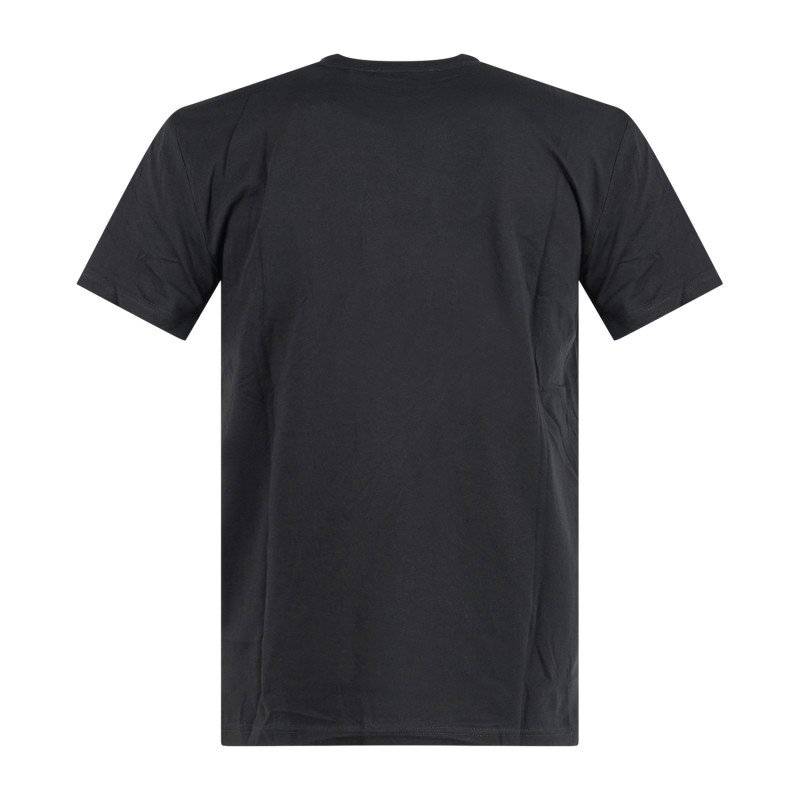 Richmond X - T-shirt nera Patum con stampa logo gommata sul petto per uomo |