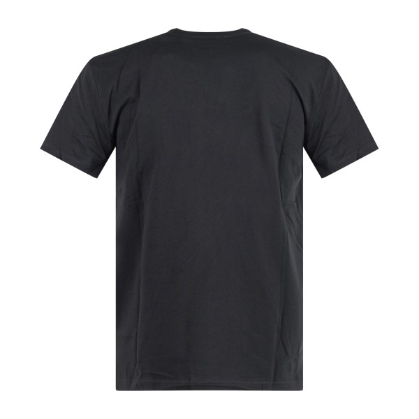 Richmond X - T-shirt nera Patum con stampa logo gommata sul petto per uomo |