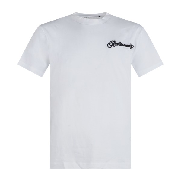 Richmond X - T-shirt bianco Pemeg con ricamo logo sul petto per uomo |