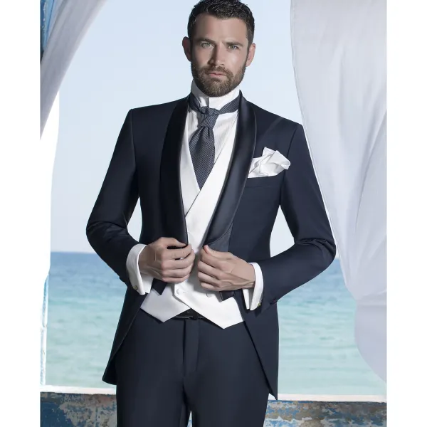 Angelo Toma - Abito tight blu per uomo | 