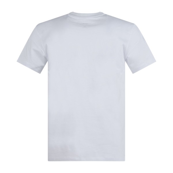 Armani Exchange - T-shirt bianca in jersey di cotone con logo sul petto per