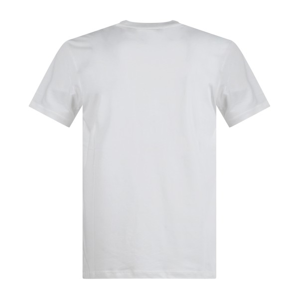 Armani Exchange - T-shirt bianca con logo sul petto tono su tono per uomo |