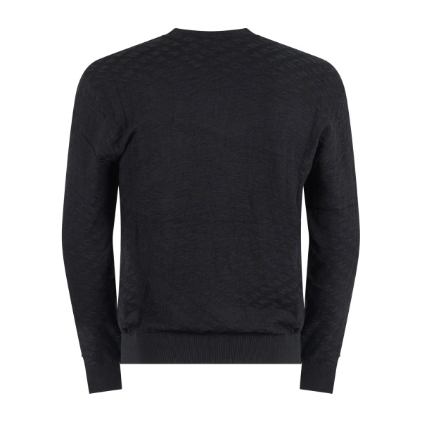 Armani Exchange - Maglione nero girocollo in viscosa per uomo | xm001316