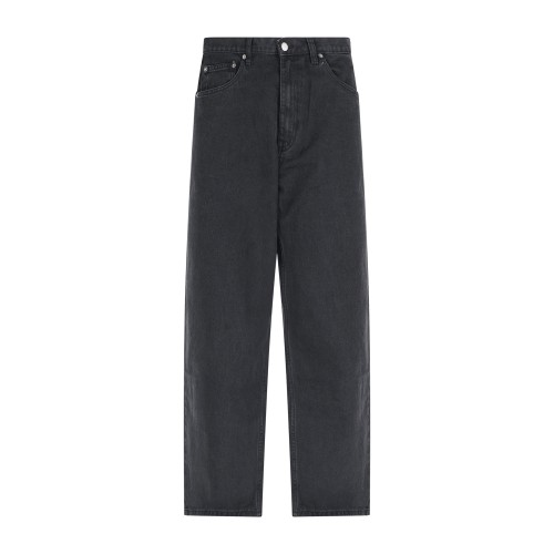 Dr.Denim - Jeans nero 5 tasche Omar baggy fit per uomo | 2110102 wornblack a70