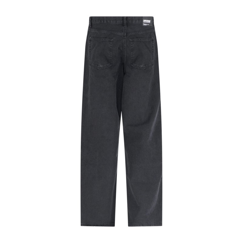Dr.Denim - Jeans nero 5 tasche Omar baggy fit per uomo | 2110102 wornblack a70