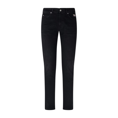 Roy Roger's - Jeans nero 5 tasche 517 denim black farrell slim fit per uomo |