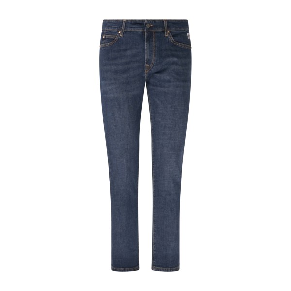 Roy Roger's - Jeans denim scuro 5 tasche 517 ybir slim fit per uomo |