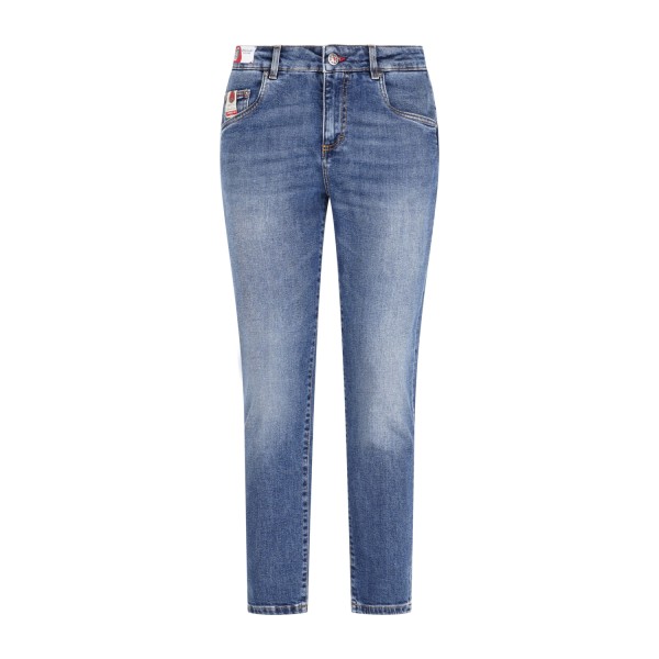 Camouflage - Jeans denim Rocco 5 tasche slim tela kurabo per uomo | rocco d37