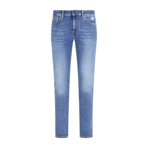 Roy Roger's - Jeans denim medio 317 Oxnard 5 tasche skinny fit per uomo |