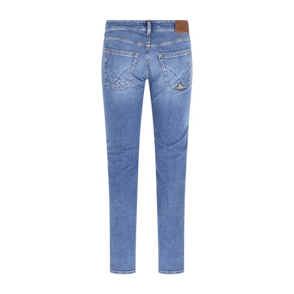 Roy Roger's - Jeans denim medio 317 Oxnard 5 tasche skinny fit per uomo |