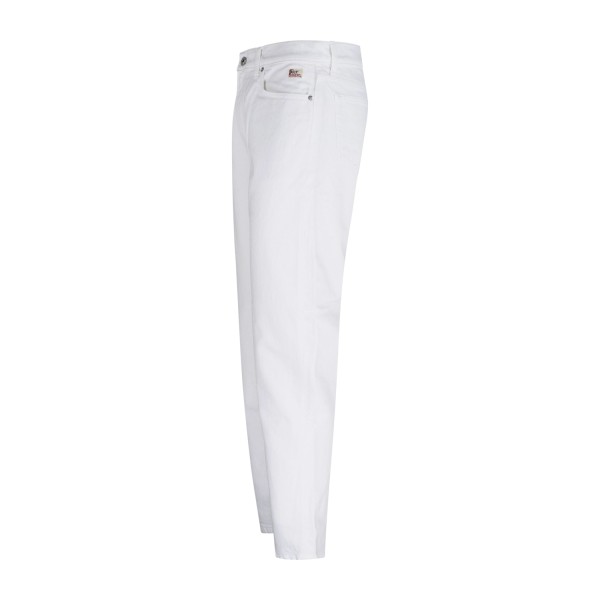 Roy Roger's - Jeans bianco 5 tasche dapper bull carrot fit per uomo |
