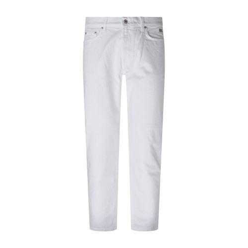 Roy Roger's - Jeans bianco 5 tasche dapper bull carrot fit per uomo |