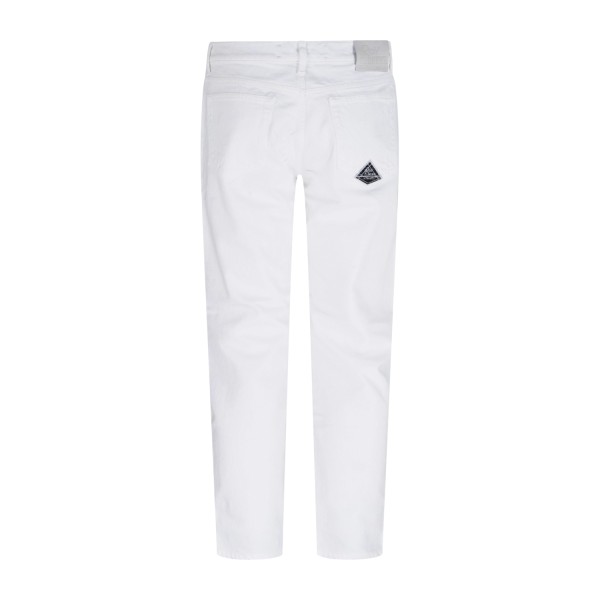 Roy Roger's - Jeans bianco 5 tasche dapper bull carrot fit per uomo |