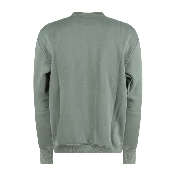 Dickies - Felpa verde Summerdale girocollo e ricamo logo sul petto per uomo |