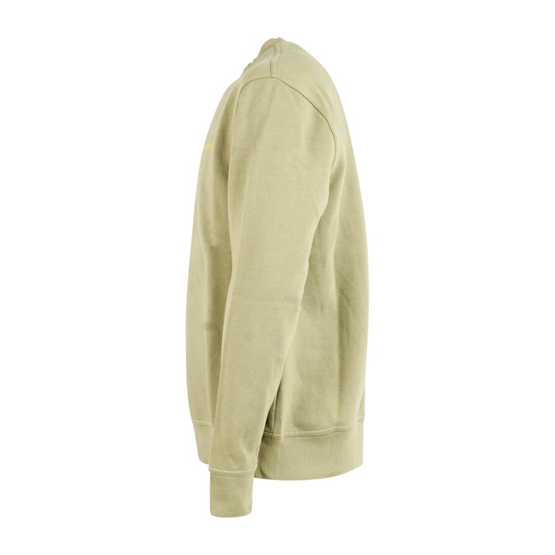 Dickies - Felpa verde Plentywood girocollo e ricamo logo sul petto per uomo |