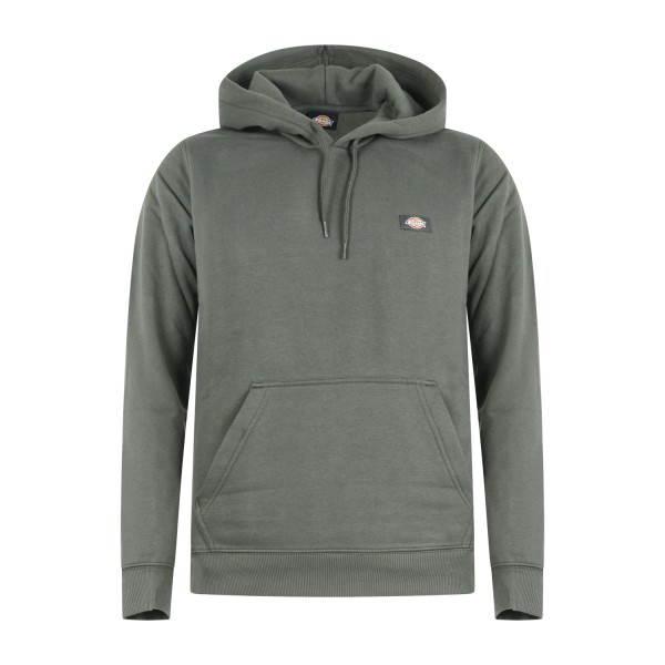 Dickies - Felpa verde con cappuccio con patch logo per uomo | dk0a4xcdogx1