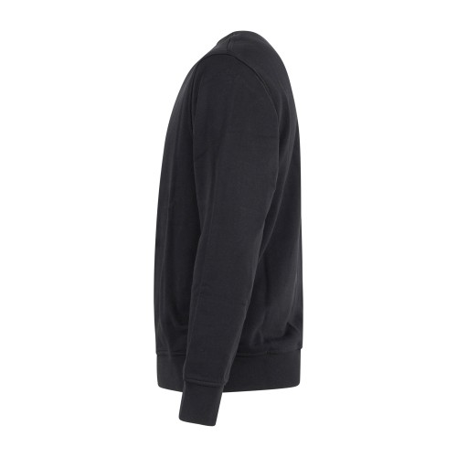 Armani Exchange - Felpa nero girocollo con patch logo sul fronte per uomo | 2