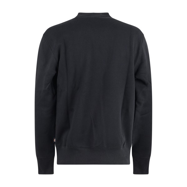 Dickies - Felpa nera Summerdale girocollo e ricamo logo sul petto per uomo |