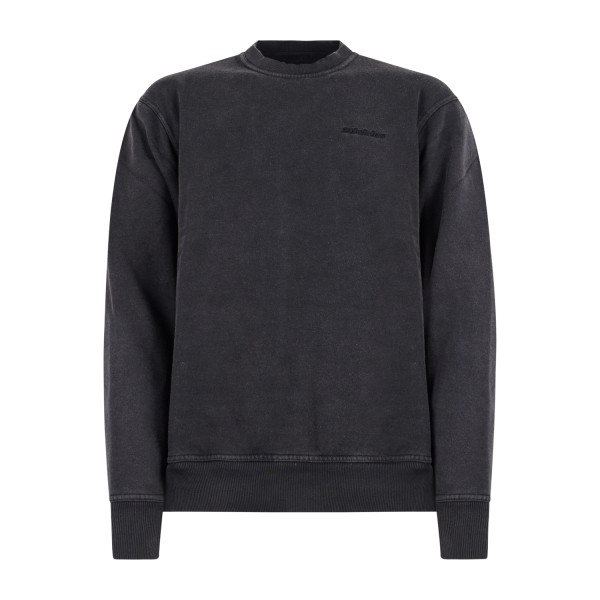 Dickies - Felpa nera Plentywood girocollo e ricamo logo sul petto per uomo |