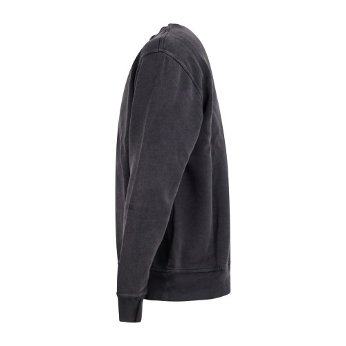 Dickies - Felpa nera Plentywood girocollo e ricamo logo sul petto per uomo | 2