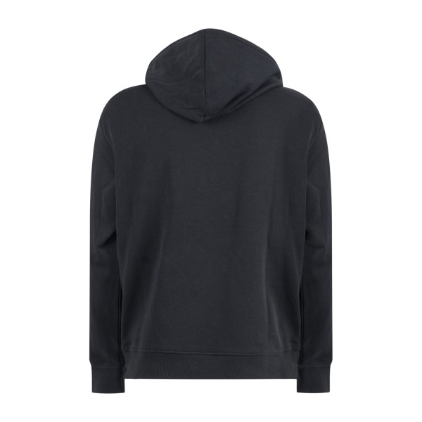 Richmond X - Felpa nera con cappuccio e stampa logo sul petto per uomo |