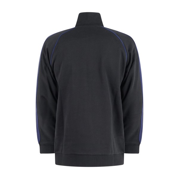 Richmond X - Felpa nera Botro con zip e bande a contrasto sulle maniche per