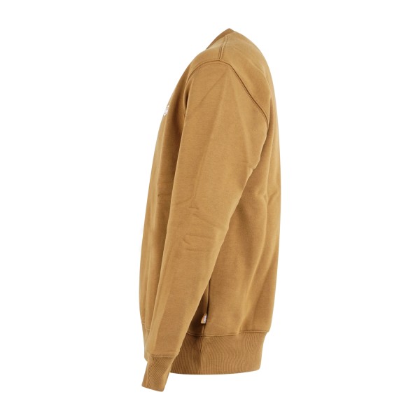 Dickies - Felpa marrone Summerdale girocollo e ricamo logo sul petto per uomo |