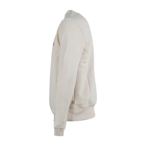 Dickies - Felpa beige Oakport girocollo e patch logo sul petto per uomo |