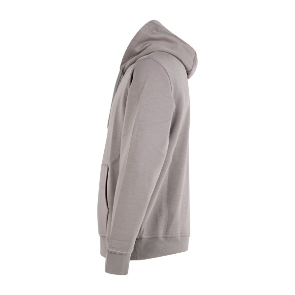 Armani Exchange - Felpa beige con cappuccio con ricamo logo sul fronte per uomo