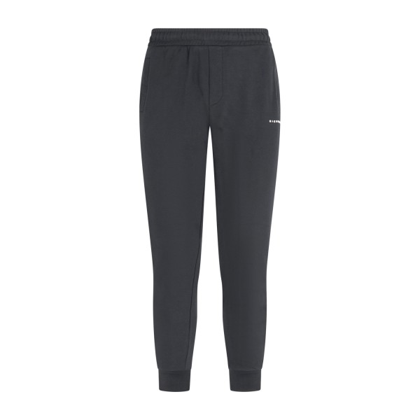 Richmond X - Pantalone tuta nero Fleece con stampa logo sul fronte per uomo |