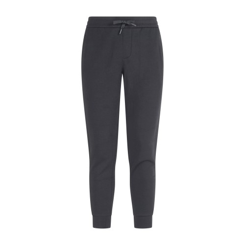 Armani Exchange - Pantalone tuta nero con logo ricamato sul retro per uomo |