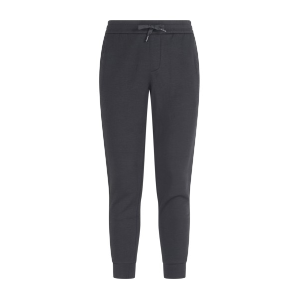 Armani Exchange - Pantalone tuta nero con logo ricamato sul retro per uomo |